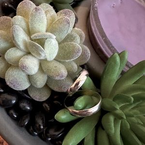 Vintage His and Hers White Gold wedding bands (used)